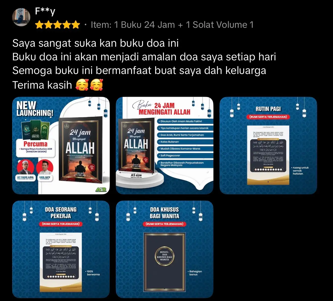 Ulasan pembeli - kualiti pencetakan terbaik, tak nyesal beli